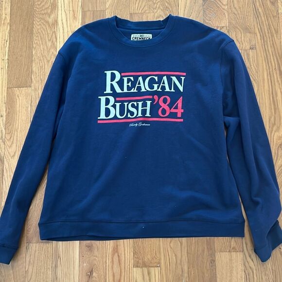 Navy Reagan Bush '84 Sweatshirt - Picture 1 of 3